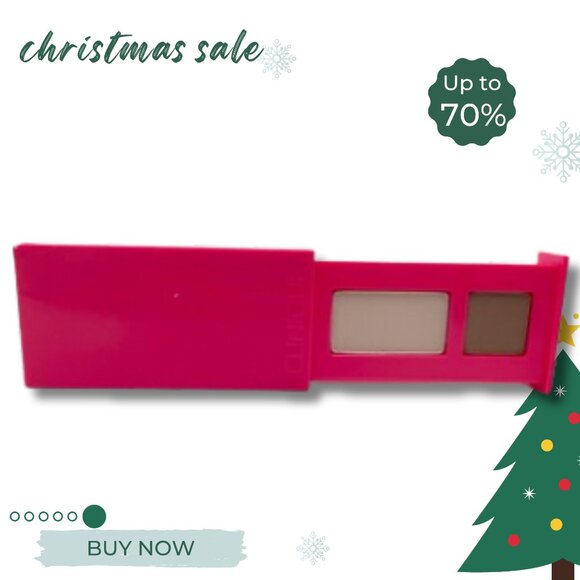 Clinique All About Shadow Duo in 04 Ivory Bisque I Bronze Satin 0.06 Oz - Picture 1 of 4